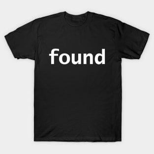 Found Minimal Typography T-Shirt